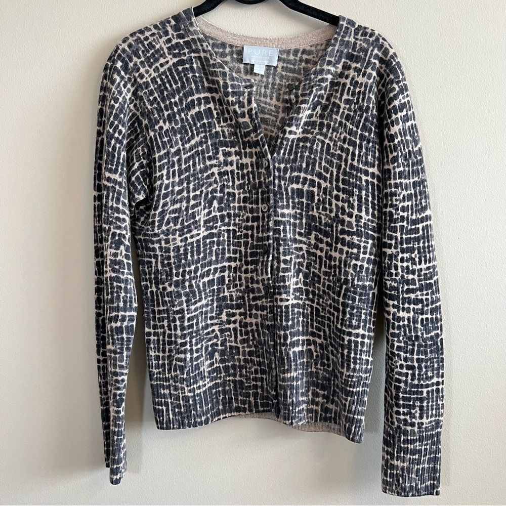 ✨ Pure Collection Cashmere Cardigan Brown Tan 6
